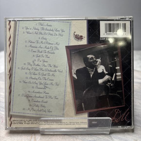 eBay Title: Dean Martin The Best Of CD Capitol Classics Hits Volare That’s Amore - Picture 2 of 5